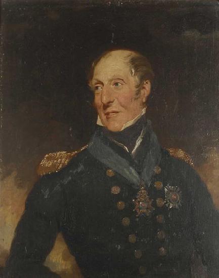 Henry Wyatt Rear-Admiral Sir Charles Cunningham oil painting picture